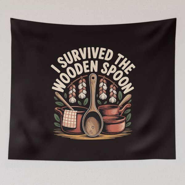 Item preview, I Survived The Wooden Spoon – Funny Wooden Spoon Survivor designed and sold by Redgiant87x.