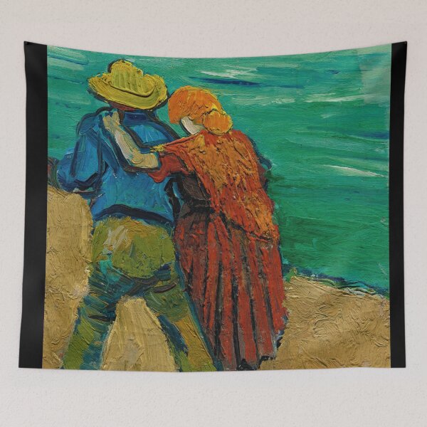 Item preview, Eglogue En Provence Un Couple Damoureux by Vincent van Gogh: Post Impressionist Print designed and sold by artofuniverse.