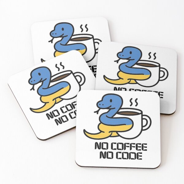 Item preview, No Coffee No Code | Funny Python Programmer T-Shirt designed and sold by Pixel & Print.