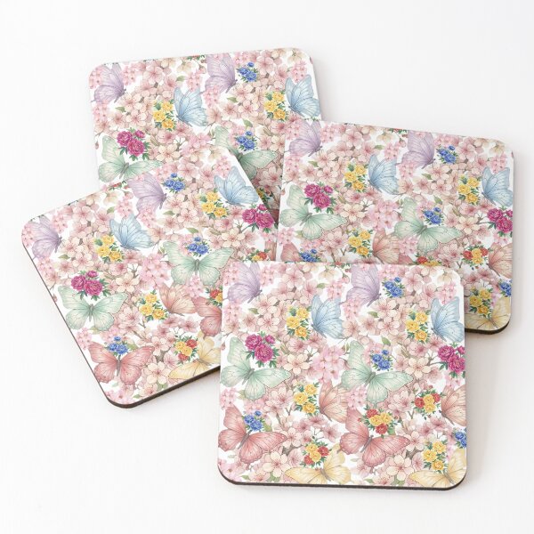 Item preview, Watercolor Butterfly Garden and Floral Paradise Pattern designed and sold by VibranPalette.