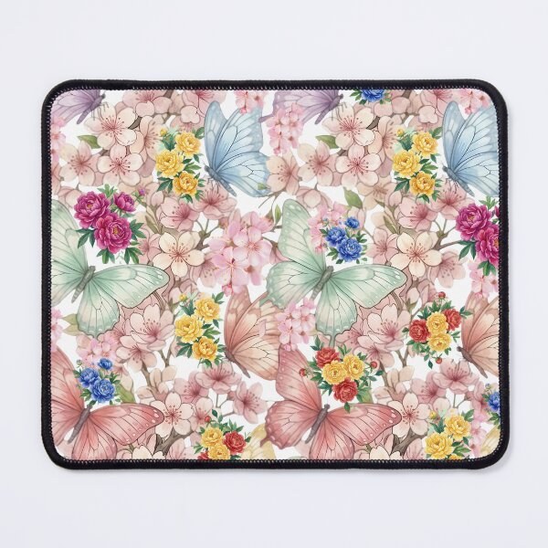 Item preview, Watercolor Butterfly Garden and Floral Paradise Pattern designed and sold by VibranPalette.