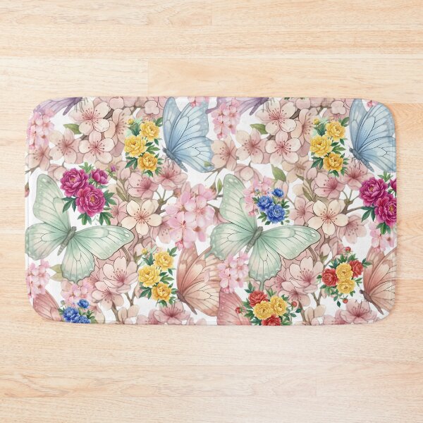 Item preview, Watercolor Butterfly Garden and Floral Paradise Pattern designed and sold by VibranPalette.