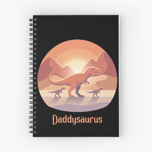 Item preview, Retro Daddysaurus Sunset Dino Family Silhouette designed and sold by MythicCotton.