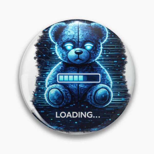Item preview, Cyberpunk Teddy Bear – Loading Glitch Aesthetic Streetwear Design designed and sold by unglaublichGut.