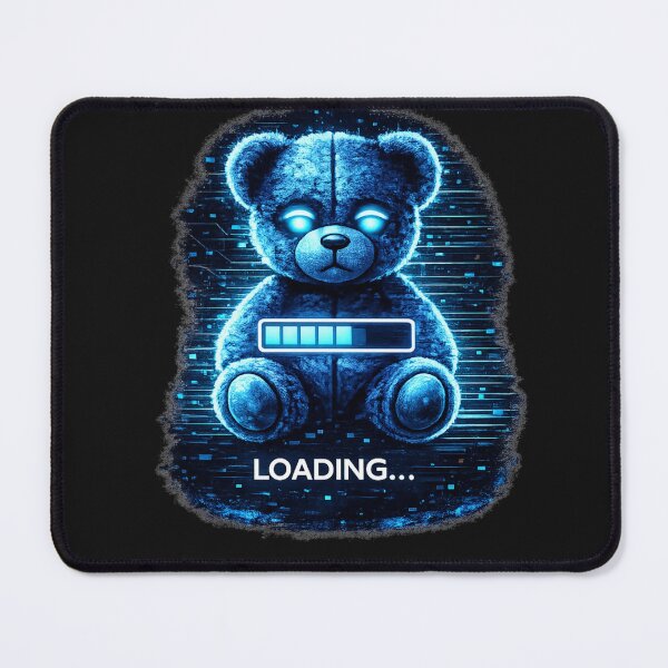 Item preview, Cyberpunk Teddy Bear – Loading Glitch Aesthetic Streetwear Design designed and sold by unglaublichGut.