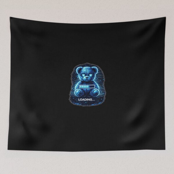 Item preview, Cyberpunk Teddy Bear – Loading Glitch Aesthetic Streetwear Design designed and sold by UnglaublichGut.