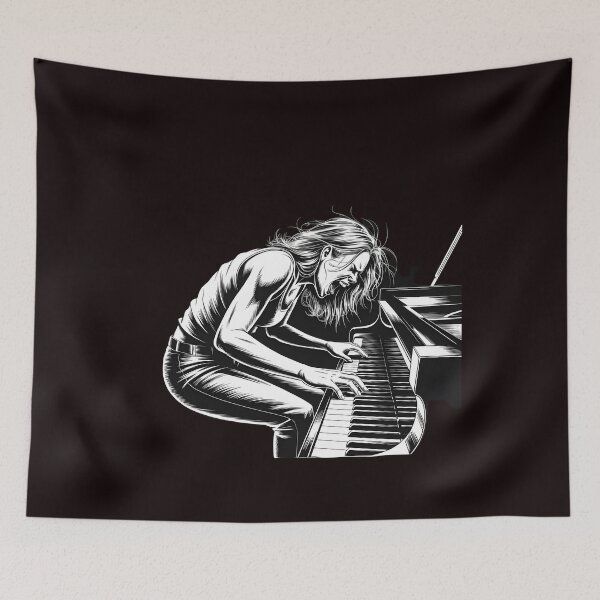 Item preview, Keyboard Piano Girl – Piano Musician Artist Rock Style designed and sold by Redgiant87x.