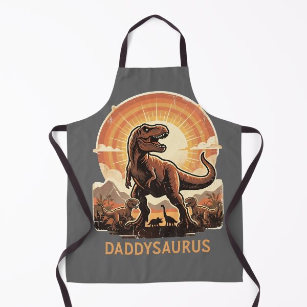 Item preview, Vintage Daddysaurus T Rex Retro Sunset Power designed and sold by MythicCotton.