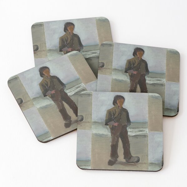 Item preview, Fisherman by Vincent van Gogh: Coastal Figure Study Fine Art Poster designed and sold by artofuniverse.