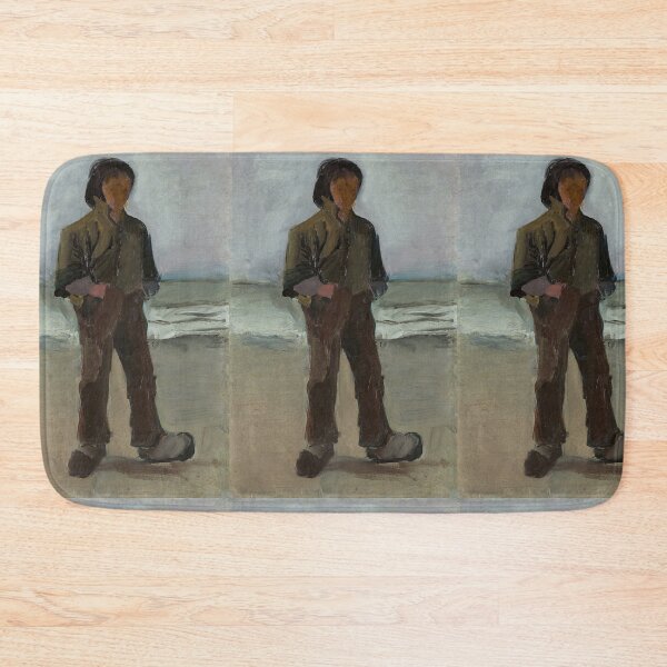 Item preview, Fisherman by Vincent van Gogh: Coastal Figure Study Fine Art Poster designed and sold by artofuniverse.