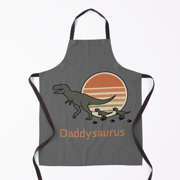 Item preview, Retro Daddysaurus Dino Silhouette Sunset designed and sold by MythicCotton.