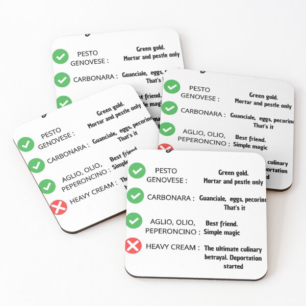 Item preview, In Italy White Sauce Is - Funny Italian Pasta Rules designed and sold by TheItaliandilemma.