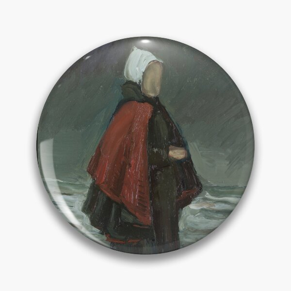 Item preview, Fisherman S Wife by Vincent van Gogh: Coastal Silhouette Fine Art Print designed and sold by artofuniverse.