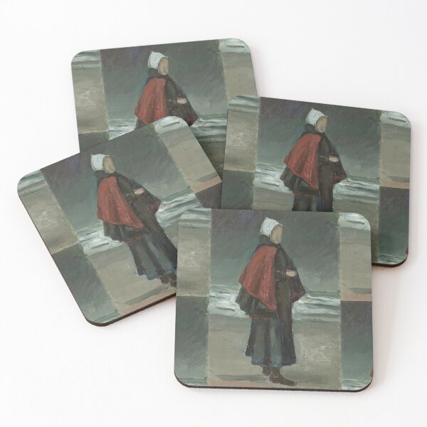 Item preview, Fisherman S Wife by Vincent van Gogh: Coastal Silhouette Fine Art Print designed and sold by artofuniverse.