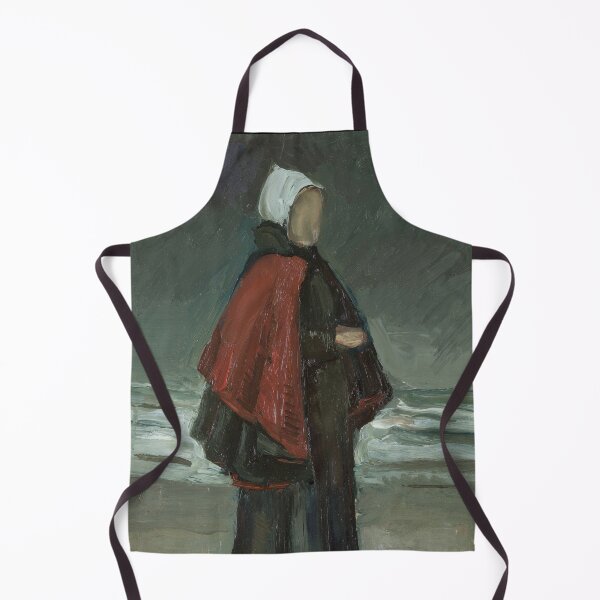 Item preview, Fisherman S Wife by Vincent van Gogh: Coastal Silhouette Fine Art Print designed and sold by artofuniverse.