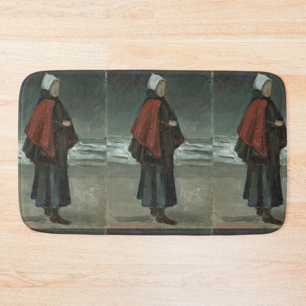 Item preview, Fisherman S Wife by Vincent van Gogh: Coastal Silhouette Fine Art Print designed and sold by artofuniverse.