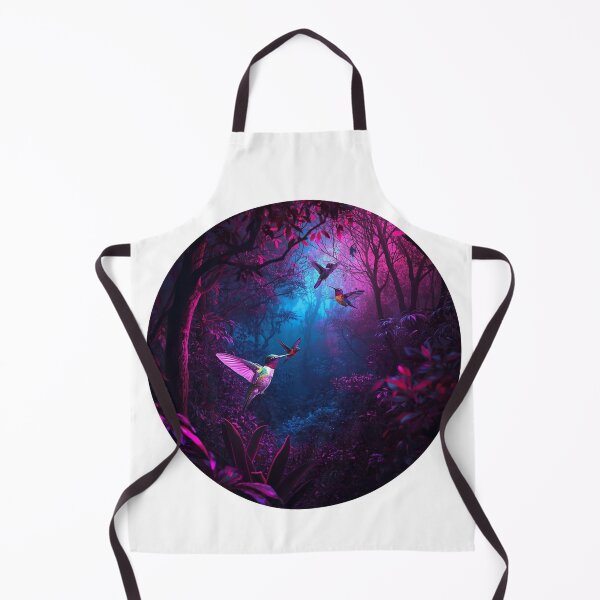 Item preview, Beautiful colorful hummingbirds at night. designed and sold by Knock on my door.