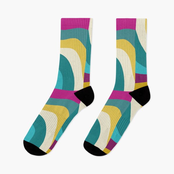 Item preview, Retro Abstract Wavy Shapes – Colorful 70s Groovy Pattern designed and sold by ThinaArte.