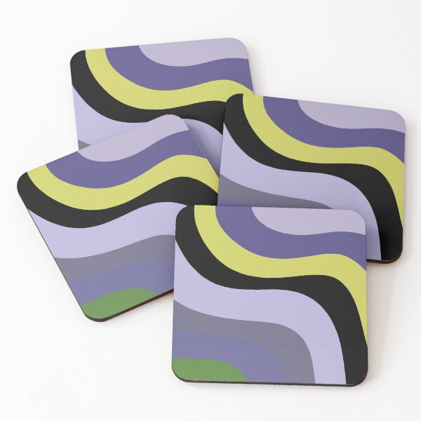 Item preview, Retro Abstract Wavy Shapes – Colorful 70s Groovy Pattern designed and sold by ThinaArte.
