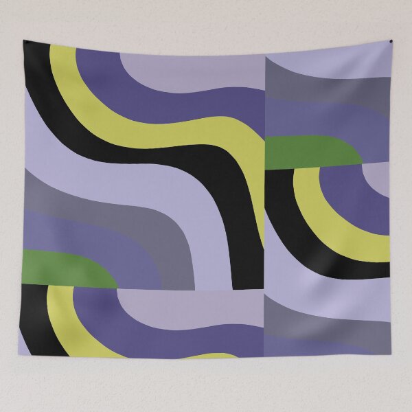 Item preview, Retro Abstract Wavy Shapes – Colorful 70s Groovy Pattern designed and sold by Stardewwlove.