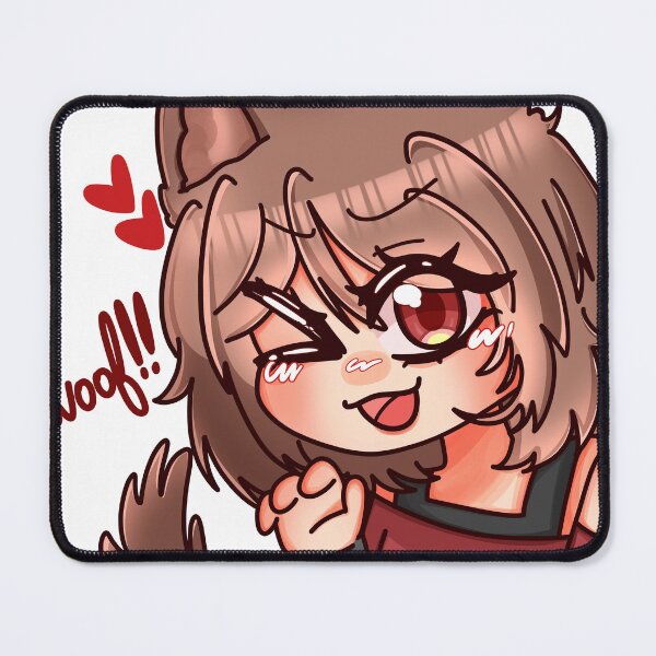 Item preview, Cute Kawaii Wolf Girl Chibi Anime Woof designed and sold by BUniqueBSpecial.