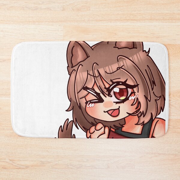 Item preview, Cute Kawaii Wolf Girl Chibi Anime Woof designed and sold by BUniqueBSpecial.