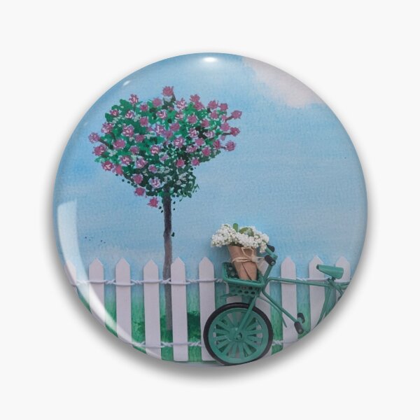 Item preview, Spring Bicycle Scene designed and sold by RetroGlowRadwerks.