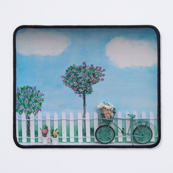 Item preview, Spring Bicycle Scene designed and sold by RetroGlowRadwerks.