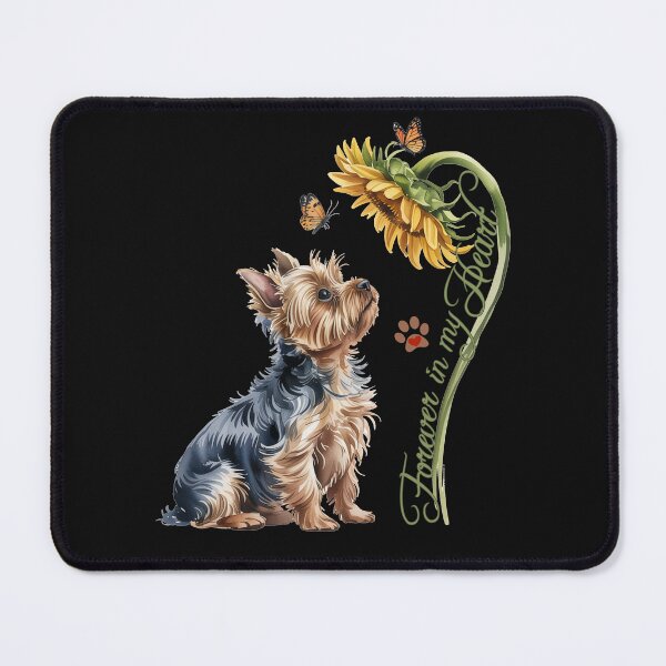 Item preview, Forever In My Heart Yorkie Sunflower Memorial Pet Loss Sympathy Gift designed and sold by tamdevo1.