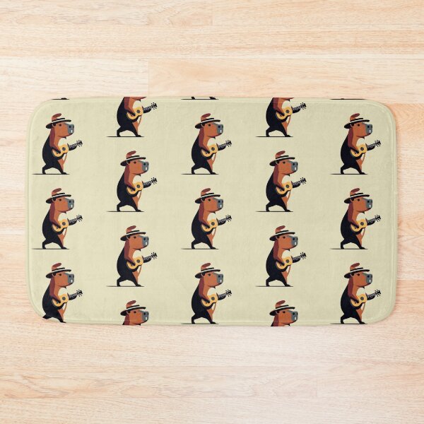 Item preview, Chill Capybara Playing Ukulele - Cute Musician Art designed and sold by Dogandesighn.