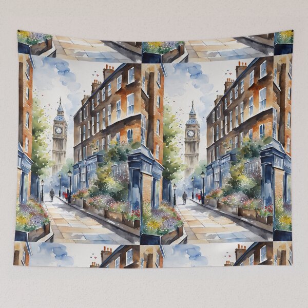 Item preview, My little London, rain, Big Ben designed and sold by Coolparrotgirl.