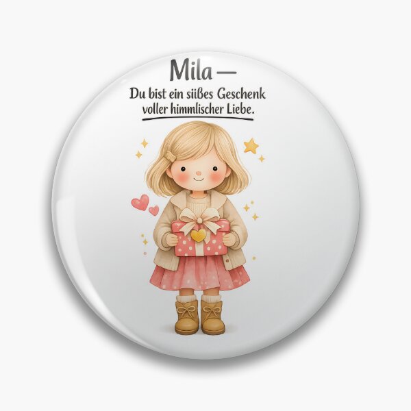 Item preview, Personalized girl's bedroom poster with the name Mila designed and sold by LoveNurseries.