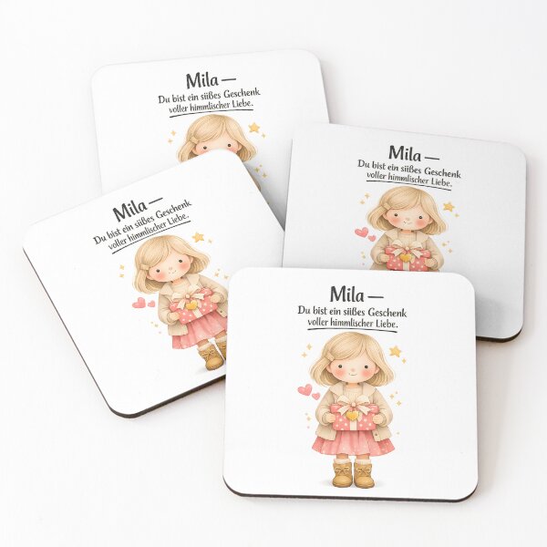 Item preview, Personalized girl's bedroom poster with the name Mila designed and sold by LoveNurseries.