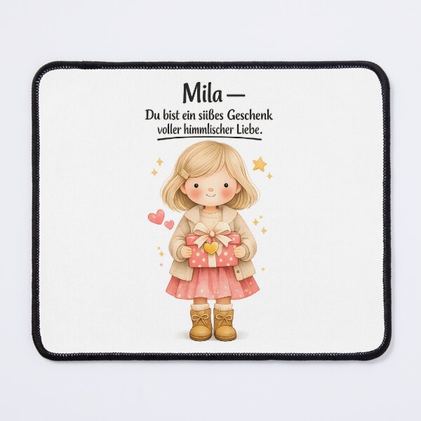 Item preview, Personalized girl's bedroom poster with the name Mila designed and sold by LoveNurseries.