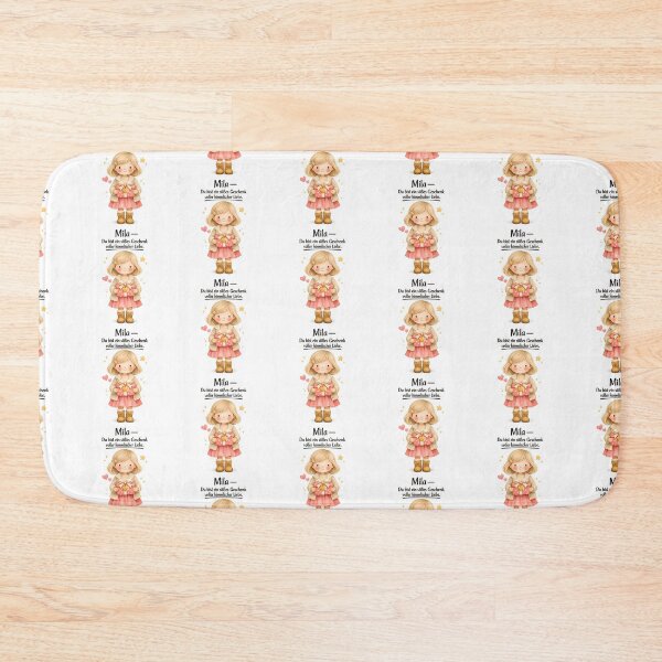 Item preview, Personalized girl's bedroom poster with the name Mila designed and sold by LoveNurseries.