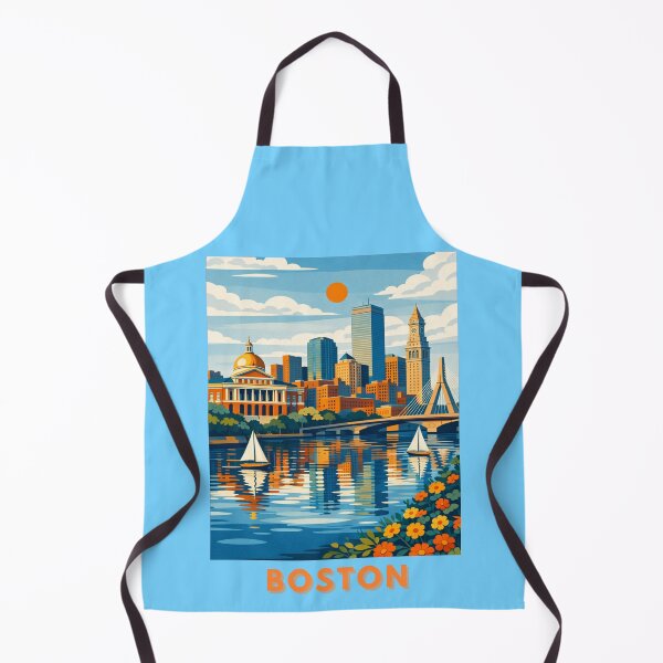 Item preview, Boston Massachusetts Vintage Travel Poster designed and sold by MatthewHeights.