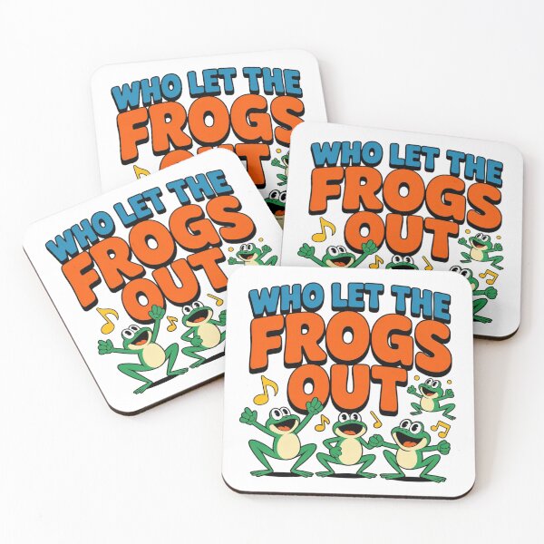 Item preview, Who Let The Frogs Out - Funny Dancing Frog Graphic T-Shirt designed and sold by MerchlyMike.