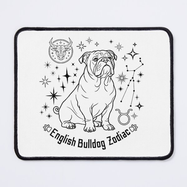 Item preview, English Bulldog Taurus Zodiac - Minimalist Constellation Dog Art. designed and sold by KojourinArt.