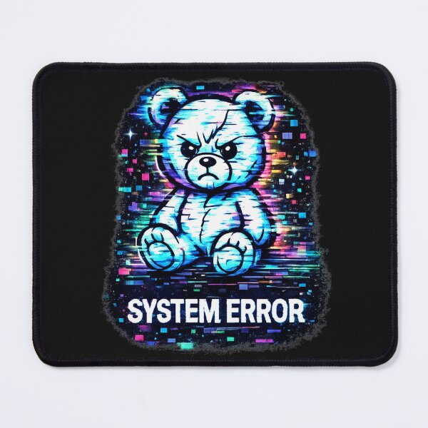 Item preview, Cyberpunk Teddy Bear – System Error Glitch Neon Aesthetic Shirt designed and sold by UnglaublichGut.