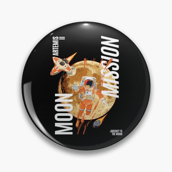 Item preview, Artemis II — Copy Moon Joy Rocket Emblem designed and sold by Yasmine Mohammed.