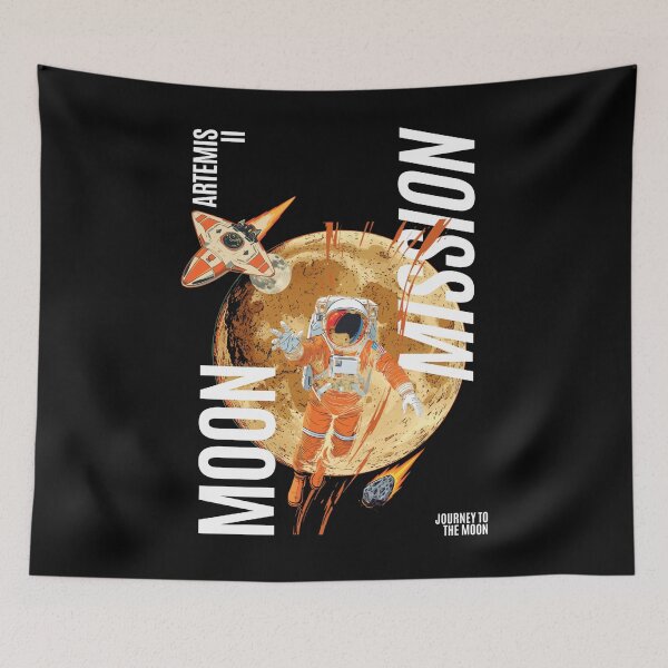 Item preview, Artemis II — Copy Moon Joy Rocket Emblem designed and sold by Yasmine Mohammed.