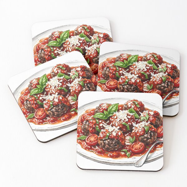 Item preview, Appetizing Plate of Meatballs. designed and sold by BrunoLinuxArt.
