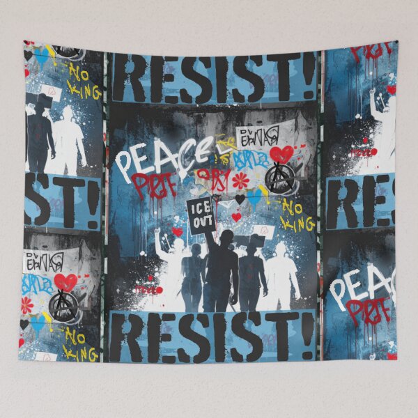 Item preview, RESIST! Graffiti Protest Art designed and sold by thelivingrp.