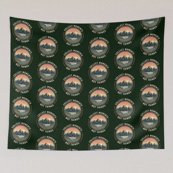 Item preview, Collect Moments Not Things - Vintage Mountain Adventure designed and sold by Dogandesighn.