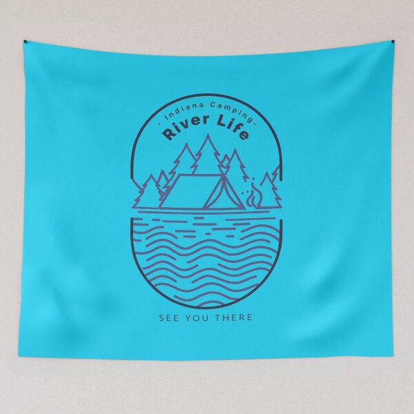 Item preview, Indiana Camping, River Life, See You There designed and sold by HoppingCreation.