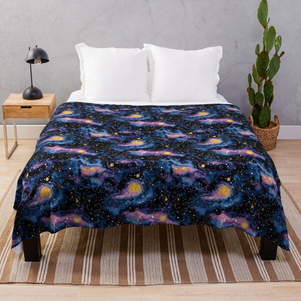Item preview, Abstract Watercolor Galaxy Nebula Stars Pattern designed and sold by NicolasGlowArt.
