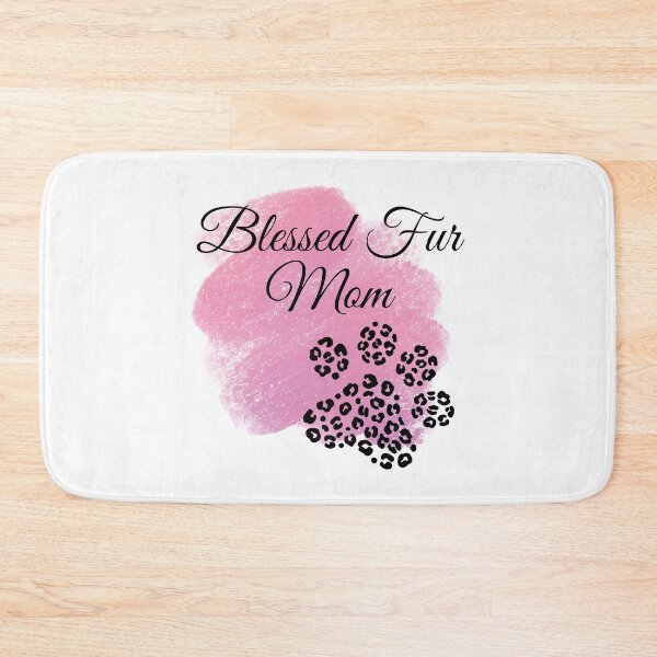Item preview, Blessed Fur Mom Leopard Print Design with Pink Background designed and sold by jeweleddesigns.