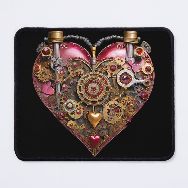 Item preview, Steampunk Heart Ruby Valentine designed and sold by Lee Hiller Designs.