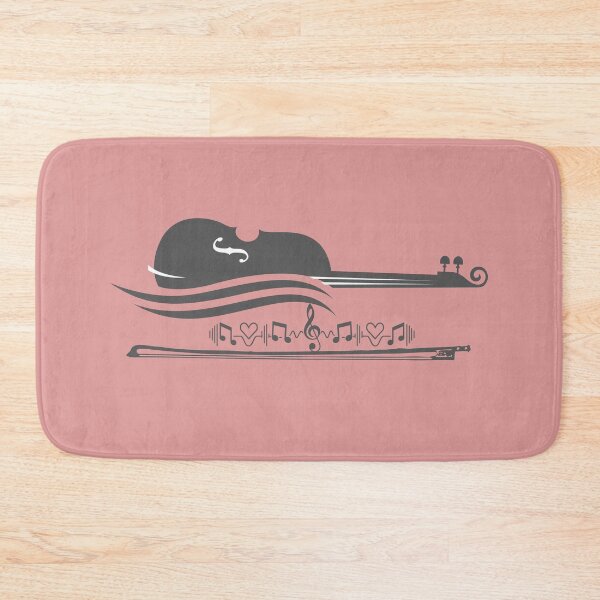 Item preview, Elegant Violin Music Design with Notes and Hearts Classical Music Lover.  designed and sold by LunaPrintCo.