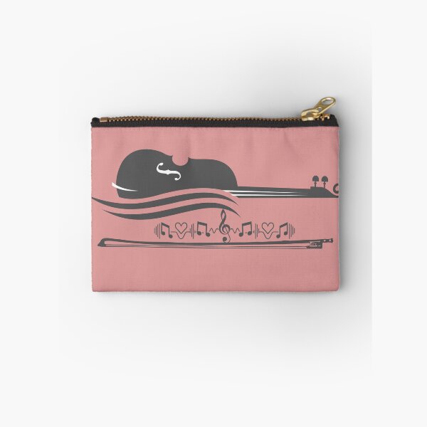Item preview, Elegant Violin Music Design with Notes and Hearts Classical Music Lover.  designed and sold by LunaPrintCo.
